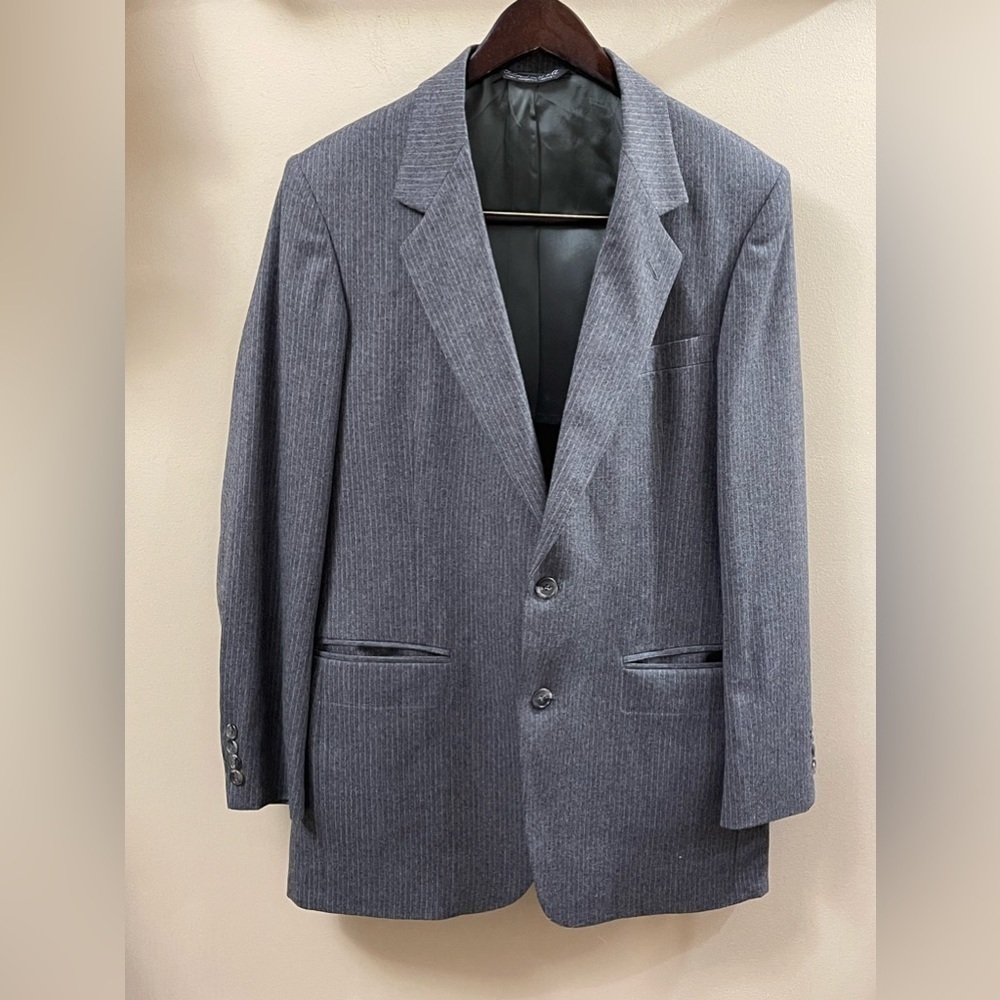 Vintage John Peel Ltd. 3 Piece Wool Suit Grey Wit… - image 1